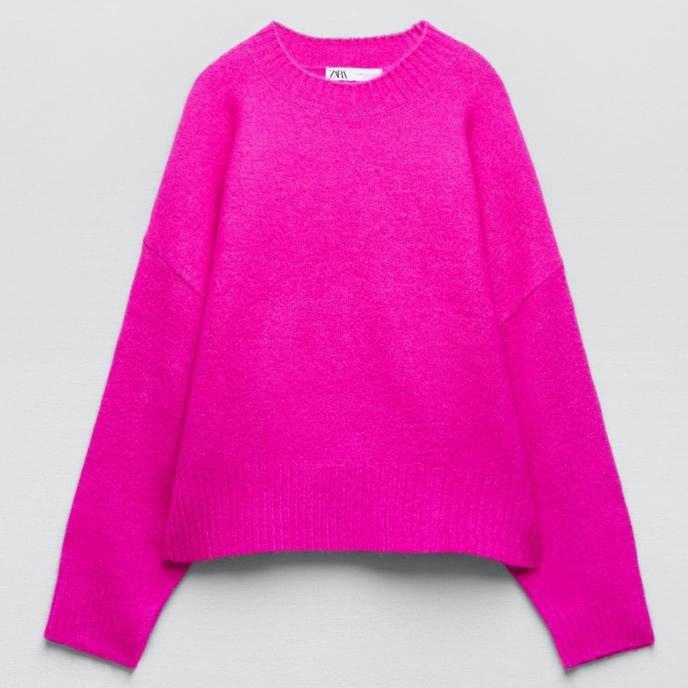 Hot pink Zara sweater